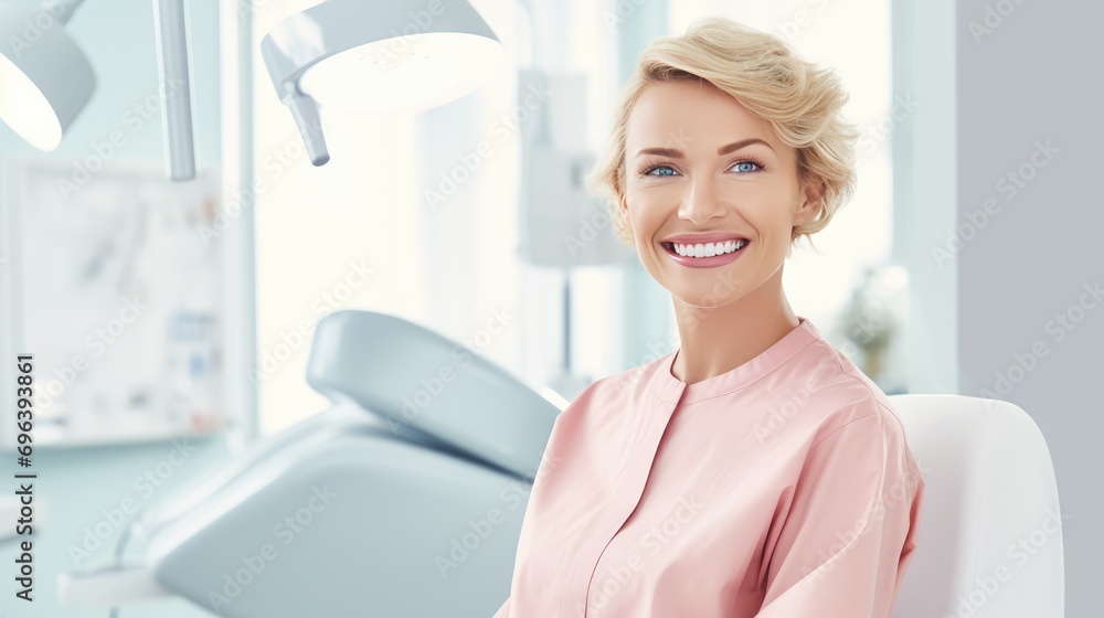 Pretty woman dental confident smile and skincare Pretty woman dental confident smile and skincare