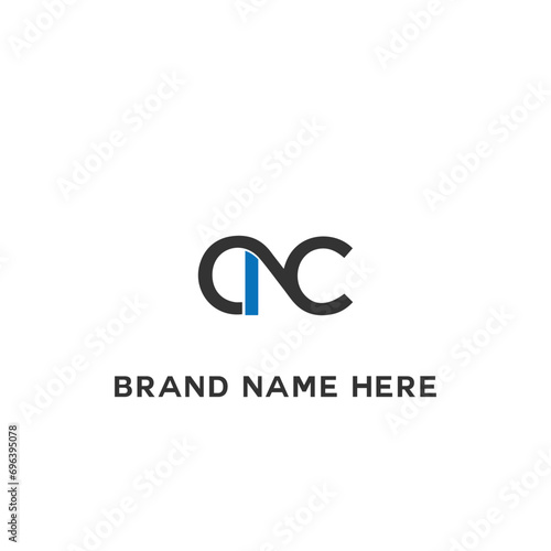 CNC logo. C N C design. White CNC letter. CNC, C N C letter logo design. Initial letter CNC linked circle uppercase monogram logo. C N C letter logo vector design. 