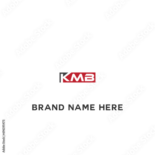 KMB logo. K M B design. White KMB letter. KMB, K M B letter logo design. Initial letter KMB linked circle uppercase monogram logo. K M B letter logo vector design. 