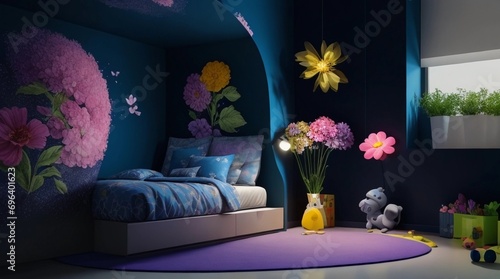 Butterfly Decor in a Modern Children s Bedroom