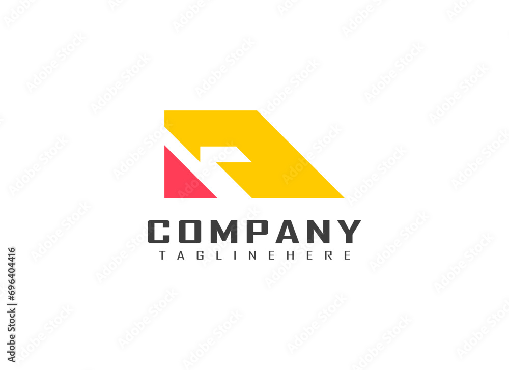 Abstract Initial Letter R or A Logo. Geometric Shapes Letter R or A Isolated on White Background. Suitable For Business and Branding Logos. Flat Design Vector Template Elements Abstract Initial Letter R or A Logo. Geometric Shapes Letter R or A Isolated on White Background. Suitable For Business and Branding Logos. Flat Design Vector Template Elements