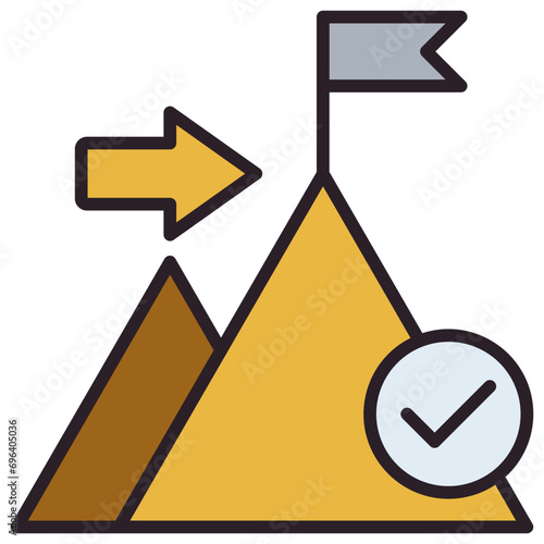 Zenith Outline Color Icon