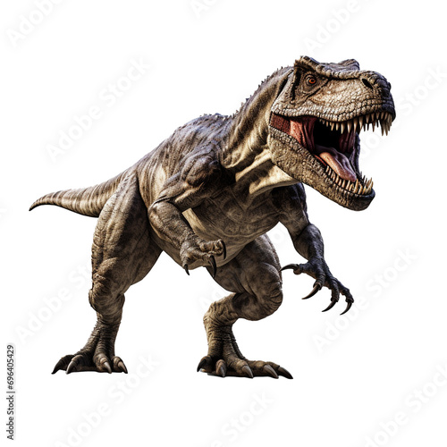 tyrannosaurus rex t-rex dinosaur isolated white transparent