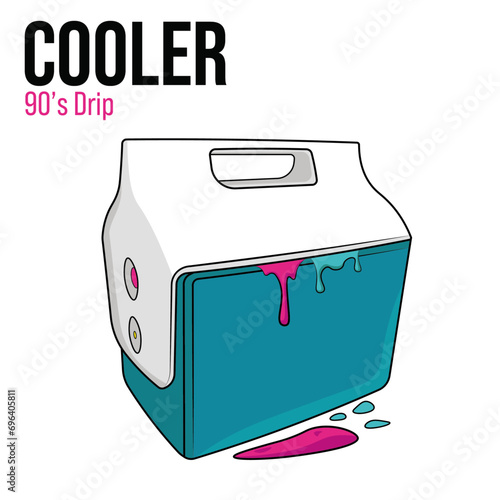 90s Retro Cooler With Drips