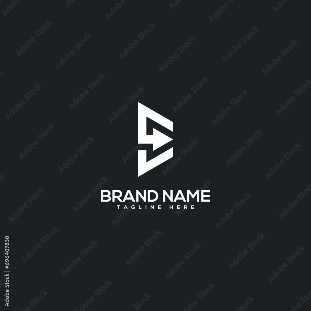 Abstract initial Letter E with arrow vector logo. Abstract initial Letter E with arrow vector logo.