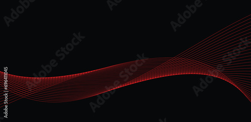 Red line and black background 