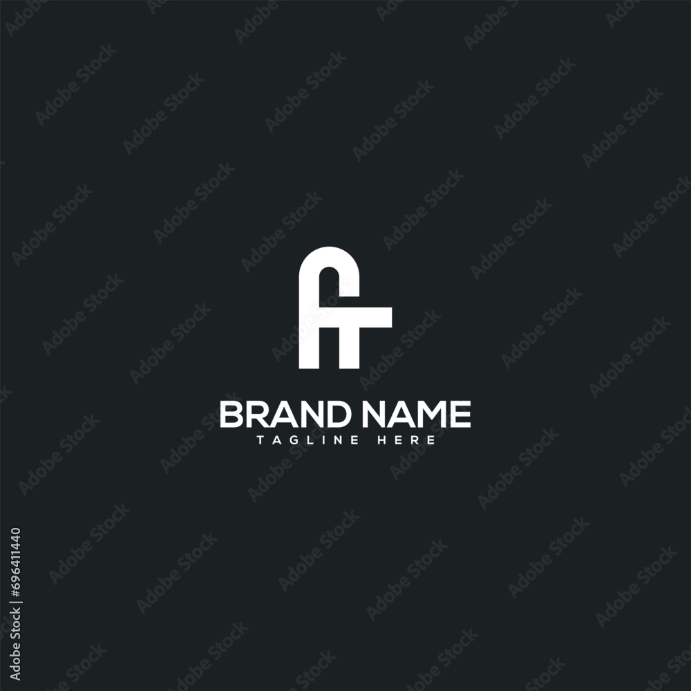 Alphabet initial letter AT TA logo design template - vector. Alphabet initial letter AT TA logo design template - vector.
