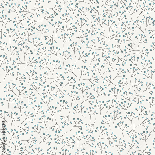Cozy winter. Seamless Christmas pattern with branches. Vector illustration. Merry and Bright Corporate Holiday cards. Wallpaper or backdrop decor. Perfect for winter decorations.