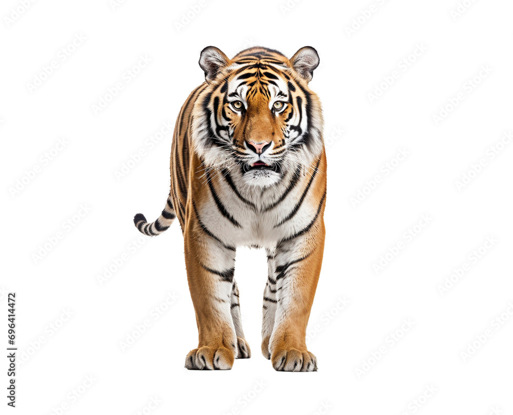 A tiger on a transparent background