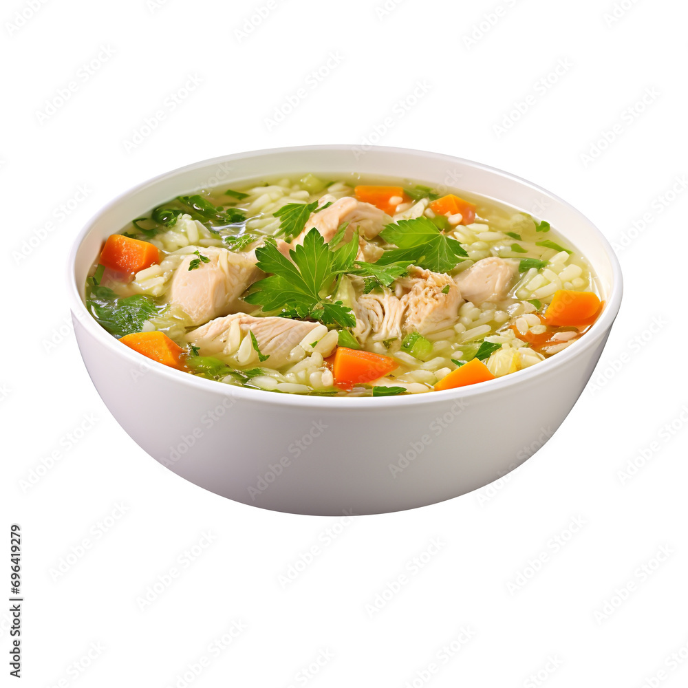 So Yummy turkey soup isolated on transparent background So Yummy turkey soup isolated on transparent background