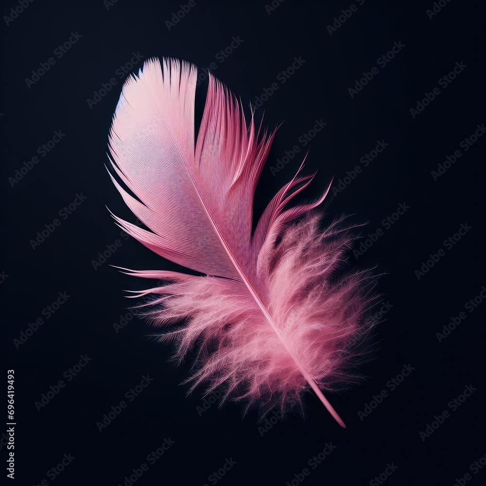 Obraz premium feather isolated on simple background