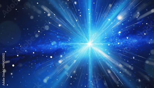 abstract blue background explosion star