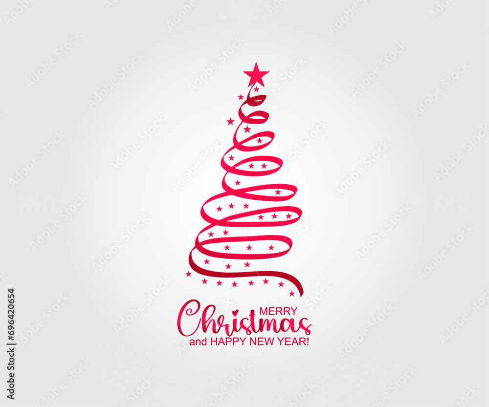 red christmas tree with ribbon red christmas tree with ribbon