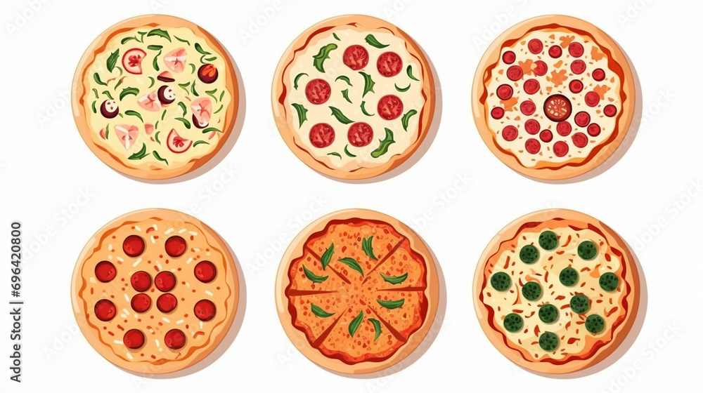 copy space, illustration, slices of tasty pizza. Beautiful background for national pizza day, italian restaurant menu or pizzeria. Traditional Italian food. National pizza day. copy space, illustration, slices of tasty pizza. Beautiful background for national pizza day, italian restaurant menu or pizzeria. Traditional Italian food. National pizza day.
