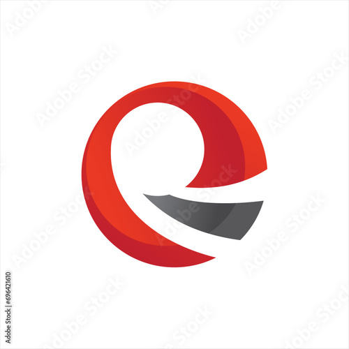 Letter E logo icon design template elements