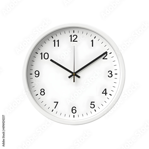 Clock isolated transparent background