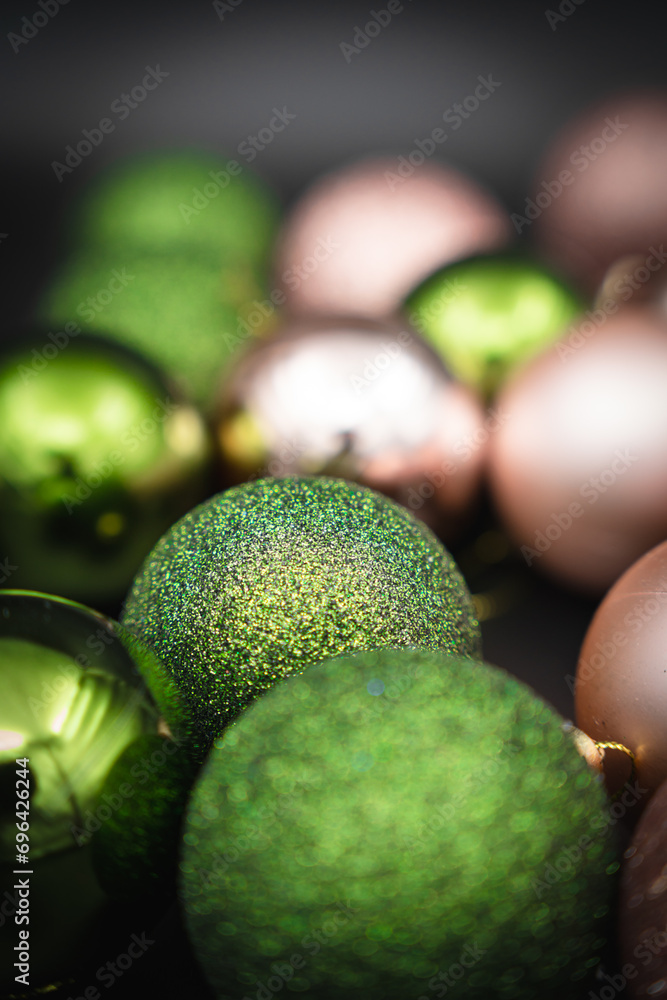 green and red christmas balls green and red christmas balls