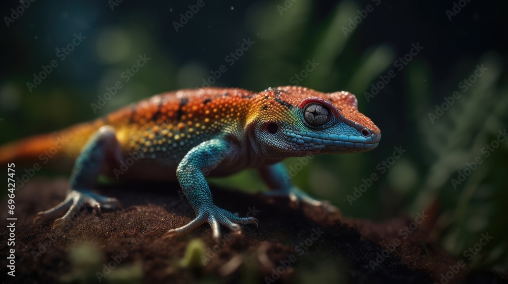 Gecko with Patterned Skin Gecko with Patterned Skin