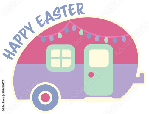Happy Easter Travel Camper Trailer
