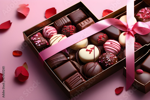 chocolate, Valentine's Day, generative AI photo