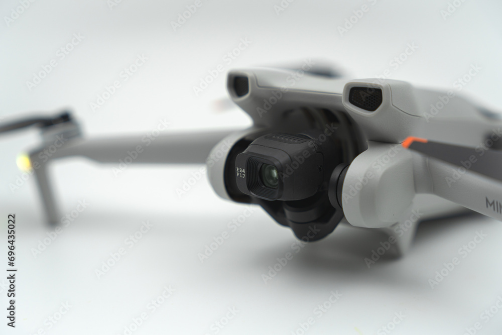 small drone camera and gimbal up close