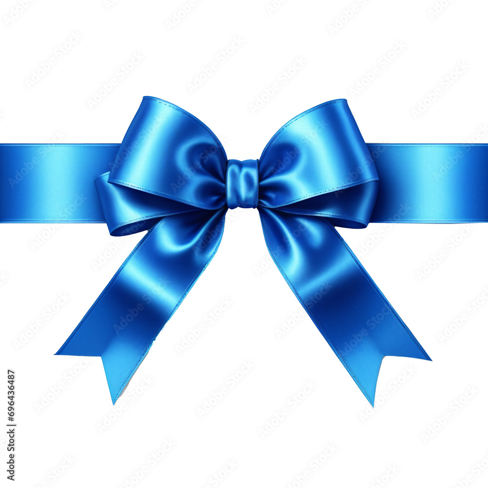Decorative Bow and Blue Ribbon Illustration On transparent background PNG file Decorative Bow and Blue Ribbon Illustration On transparent background PNG file