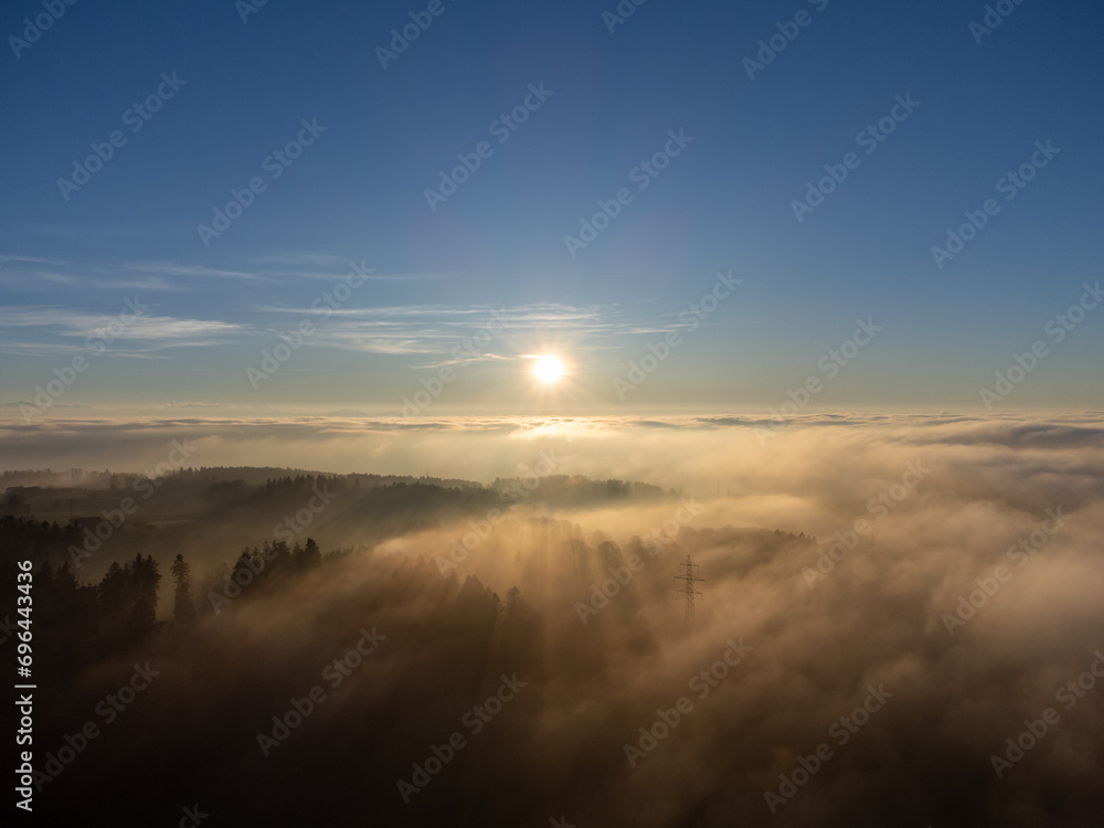Fototapeta premium sunrise in the mountains