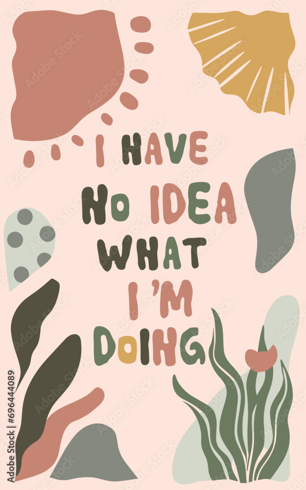 Sarcastic funny poster designs. Pastel boho style