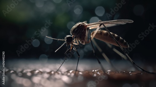 Mosquito Magic: Revealing the Fascinating Adaptations of Wild Mosquito Species.  © arif