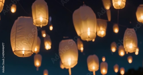 new year lantern video photo
