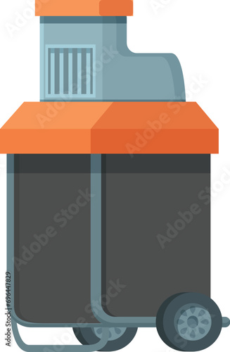 Garden shredder icon cartoon vector. Work trimmer. Tool summer nature