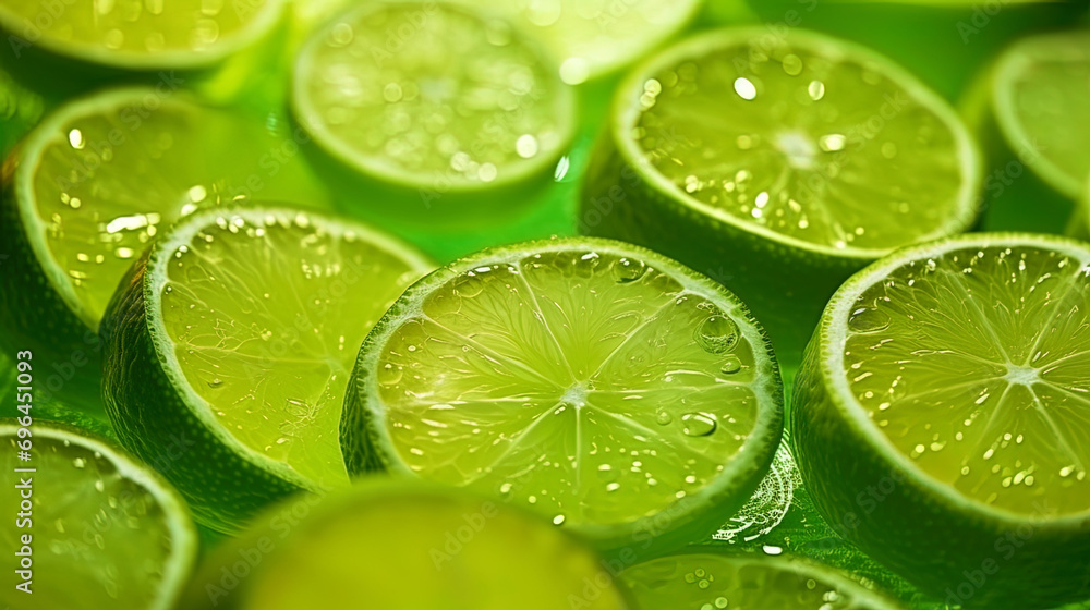 The abstract background with the blurry lights of the festival and a bright side on a lime The abstract background with the blurry lights of the festival and a bright side on a lime