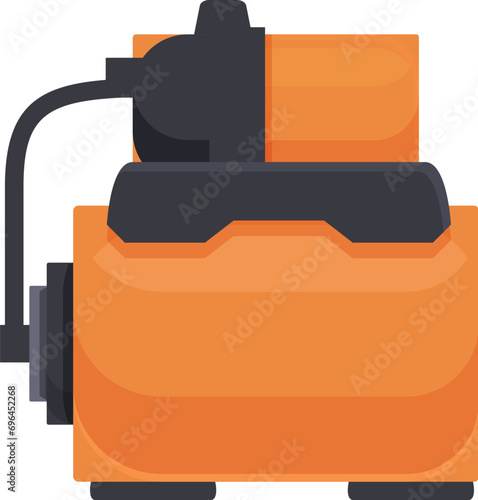 New submersible pump icon cartoon vector. Aquatic garden. Compressor valve