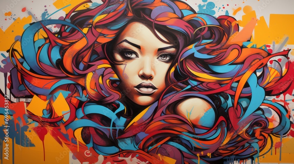 graffiti style on black background graffiti style on black background