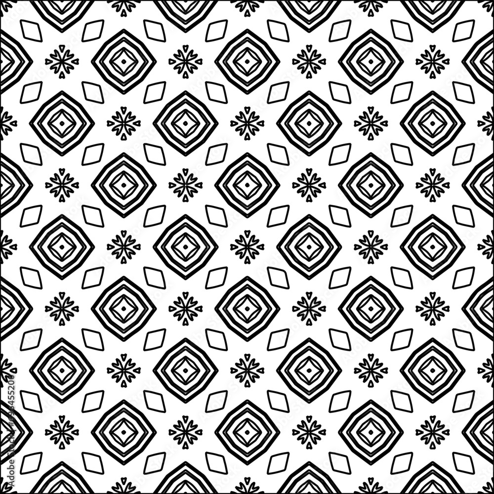 Abstract patterns.Abstract shapes from lines. Vector graphics for design. Black and white pattern.