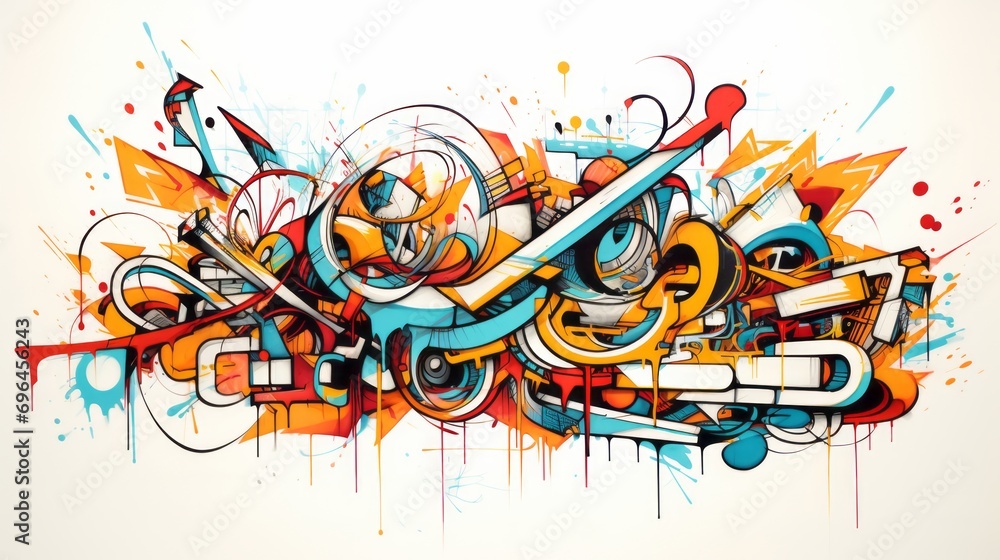 background graffiti style on white background background graffiti style on white background