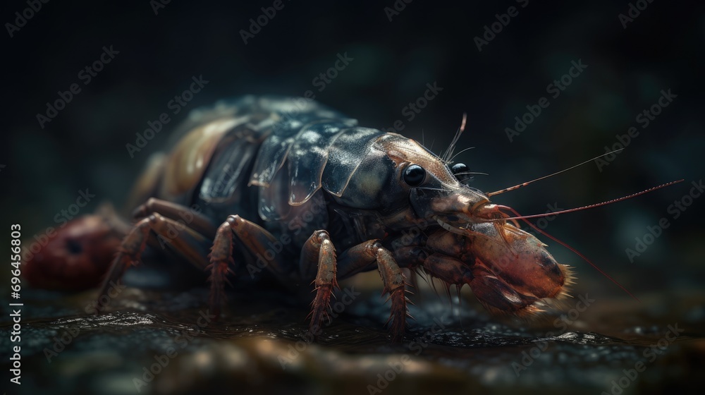 Whirls of Wonder Shrimp in the Underwater Garden Whirls of Wonder Shrimp in the Underwater Garden