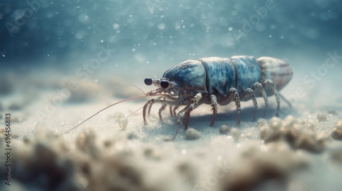 Whispers of the Abyss Captivating Shrimp Portraits
