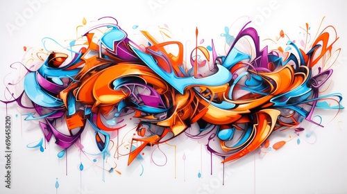 background of graffiti style on white_background