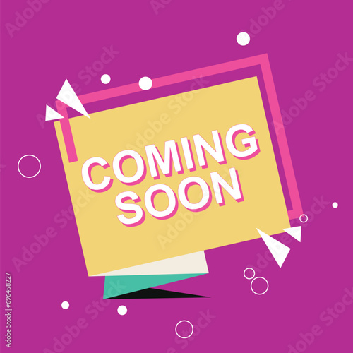 Coming soon banner background.
