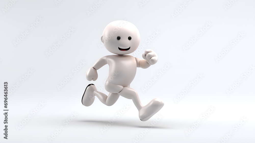 3D Render Man Doing Exercise in Plain Background, Exercise Routine, Fitness, Healthy Lifestyle 3D Render Man Doing Exercise in Plain Background, Exercise Routine, Fitness, Healthy Lifestyle