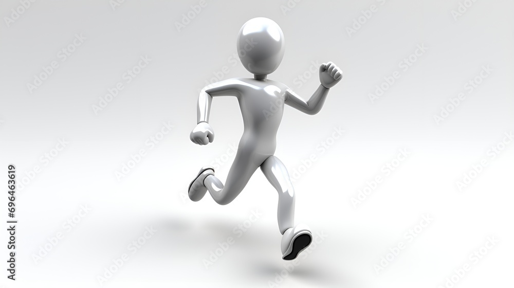 3D Render Man Doing Exercise in Plain Background, Exercise Routine, Fitness, Healthy Lifestyle 3D Render Man Doing Exercise in Plain Background, Exercise Routine, Fitness, Healthy Lifestyle
