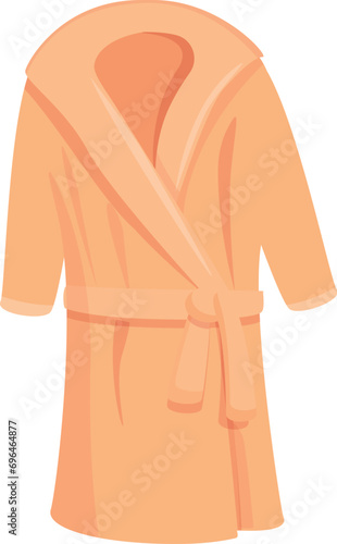 Cotton dressing gown icon cartoon vector. Female lounge. Style fashion