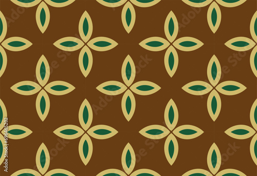 Abstract  geometric background. Dynamic shapes composition. Seamless pattern with symmetric geometric ornament. Ornamental mosaic texture.
