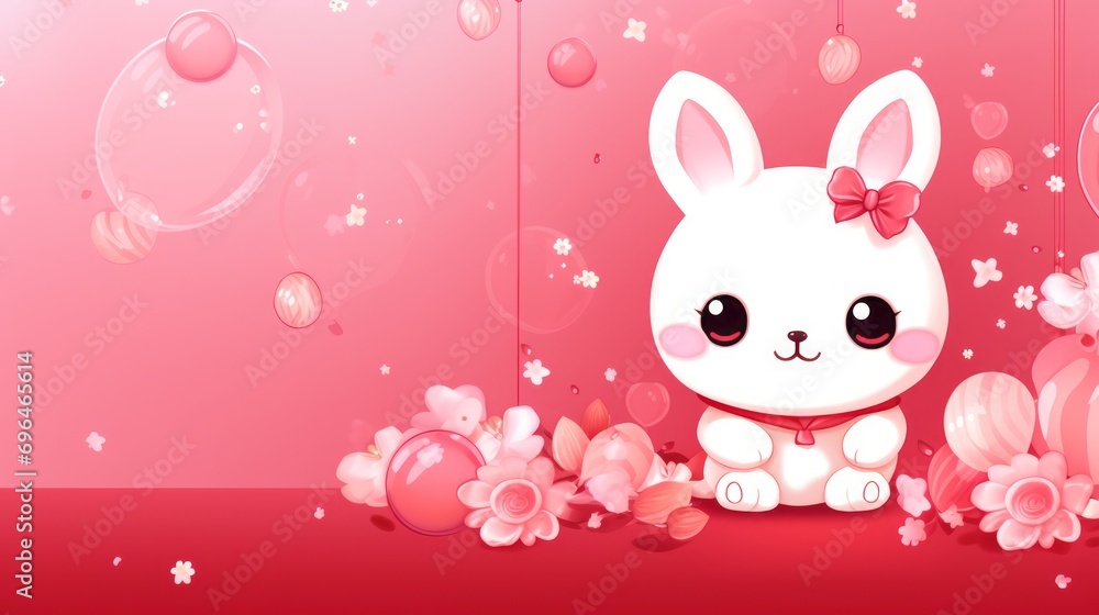 Iconic symbols in kawaii style Iconic symbols in kawaii style