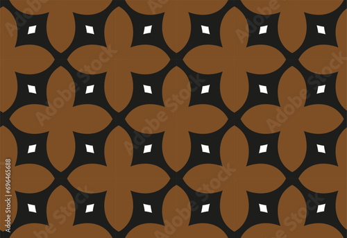 Abstract  geometric background. Dynamic shapes composition. Seamless pattern with symmetric geometric ornament. Ornamental mosaic texture.