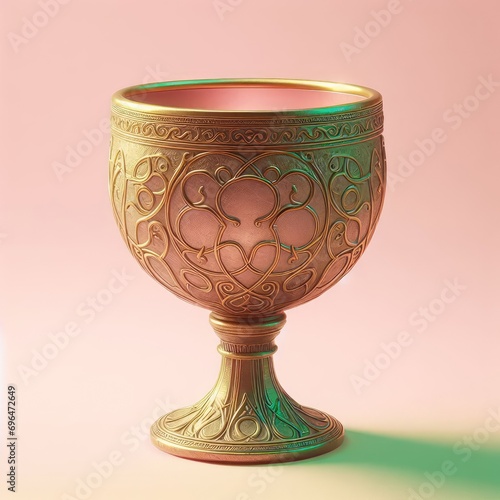 antique golden wine cup 