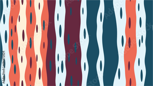 Handmade graphic seamless pattern. Modern textile design. Seamless vector background. Abstract seamless pattern with different elements. Abstract vector background. Flower background.