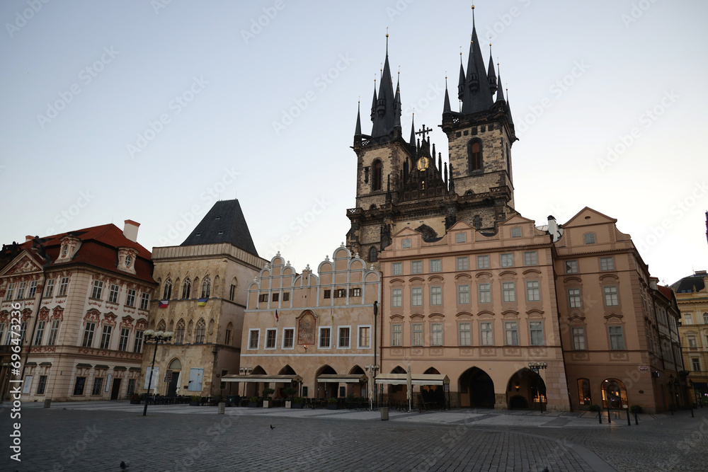 View of the Old Town Square in Prague