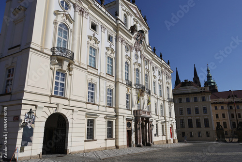 View of the facade of the Archbishop Palace in Prague © Stefano